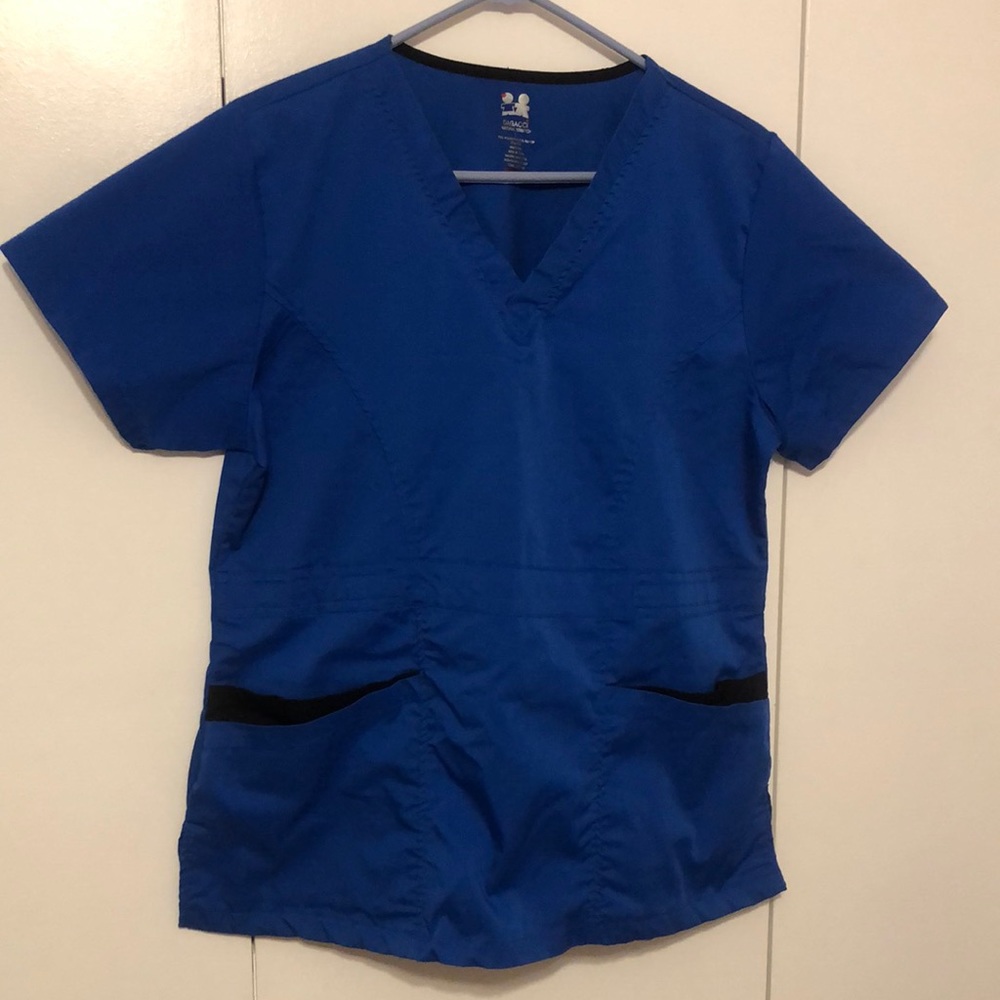 Dagacci Natural Stretch Women’s Size Large Blue Color Scrub Top